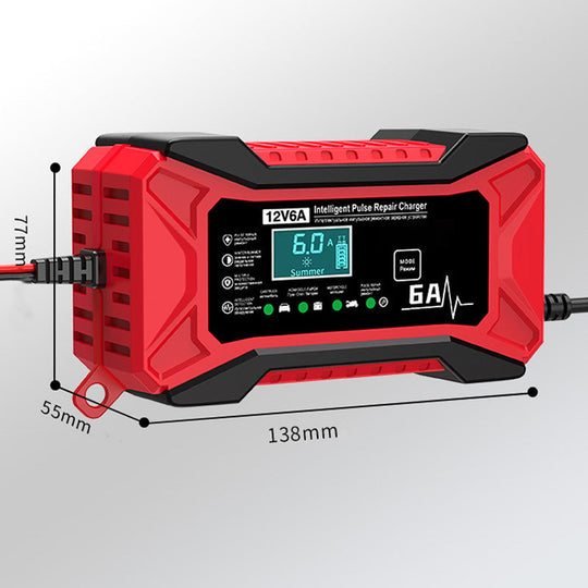 🔥HOT SALE (50% Off)🔥🛵🔋Smart Battery Charger for Car & Motorcycle