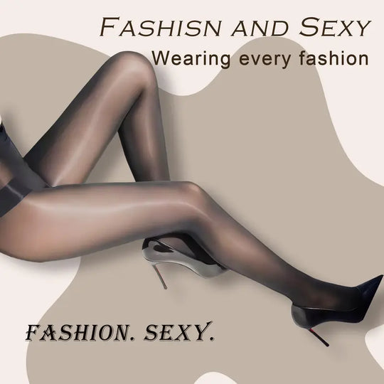 👠BUY 1 GET 1 FREE!❤️Transparent High-Waisted Shiny Sheer Tights for Women - Sheer & Comfortable