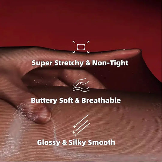 👠BUY 1 GET 1 FREE!❤️Transparent High-Waisted Shiny Sheer Tights for Women - Sheer & Comfortable