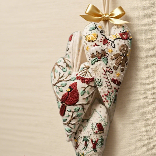 ✨New Arrival✨Heart-Shaped Hand Embroidered Christmas Kit