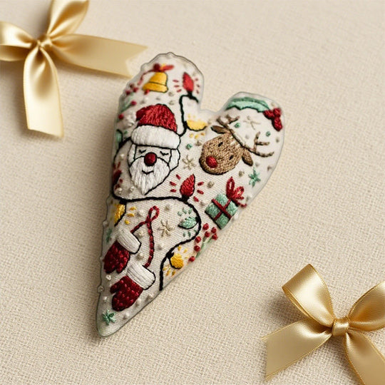 ✨New Arrival✨Heart-Shaped Hand Embroidered Christmas Kit