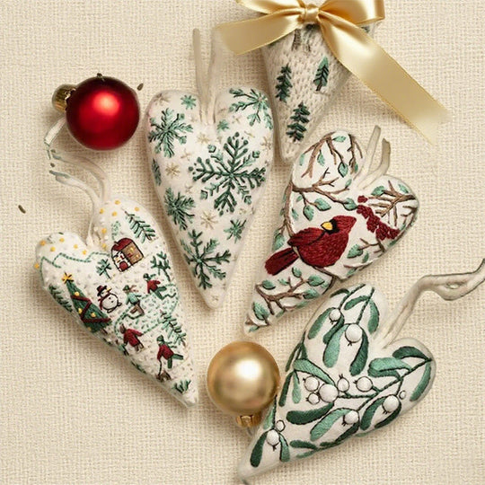 ✨New Arrival✨Heart-Shaped Hand Embroidered Christmas Kit
