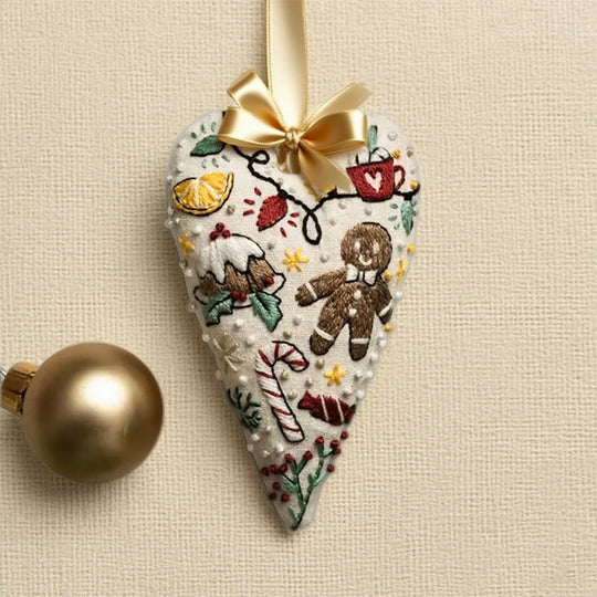 ✨New Arrival✨Heart-Shaped Hand Embroidered Christmas Kit
