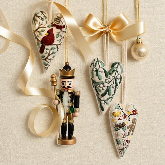 ✨New Arrival✨Heart-Shaped Hand Embroidered Christmas Kit