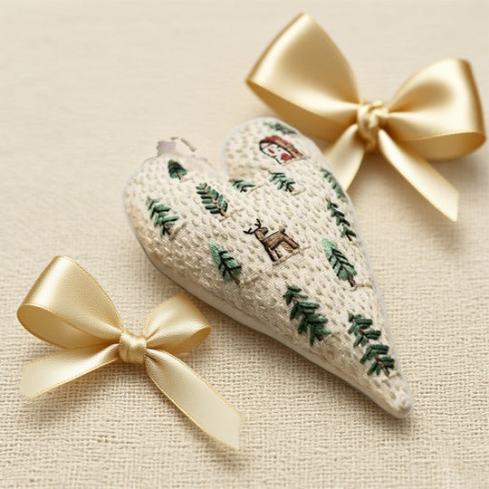 ✨New Arrival✨Heart-Shaped Hand Embroidered Christmas Kit