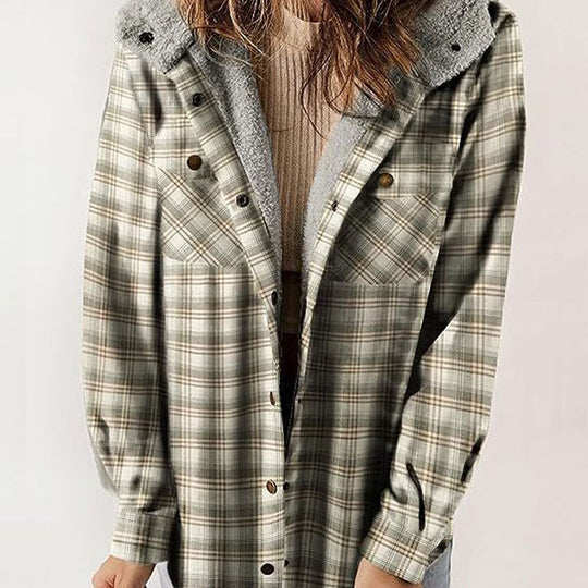 🔥Winter Clearance 50%OFF🧥Women's Winter Trendy Plaid Hooded Jacket