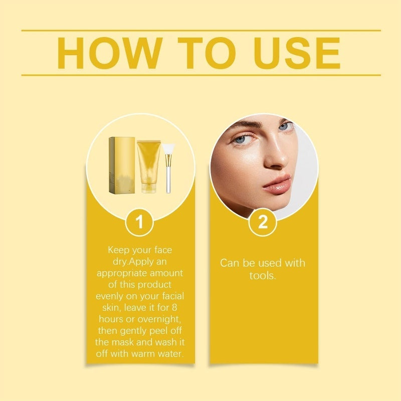 Kojic Acid Turmeric Overnight Wrapping Mask for Glowing Skin