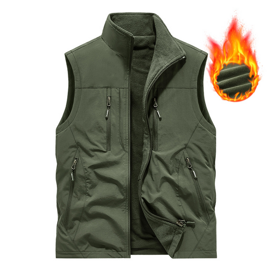 🍂Hot Sale 49% OFF🧥Men's Oversized Sleeveless Vest Jacket With Pockets