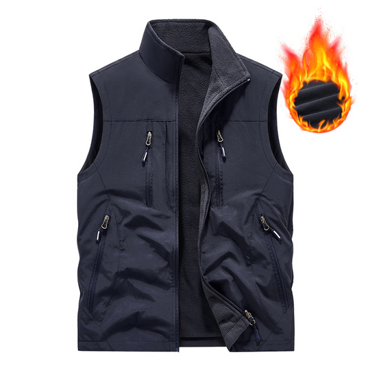 🍂Hot Sale 49% OFF🧥Men's Oversized Sleeveless Vest Jacket With Pockets