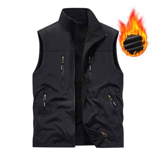 🍂Hot Sale 49% OFF🧥Men's Oversized Sleeveless Vest Jacket With Pockets
