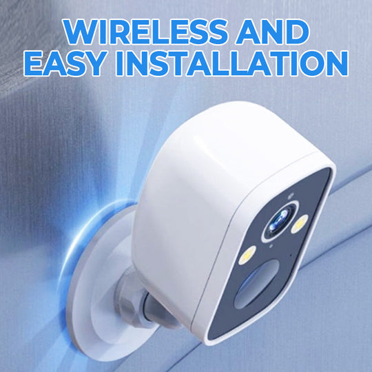 ⏰Wireless night vision camera – intelligent security around the clock!🏆Ultra-clear full color [ultra-long standby + permanent loop video recording]