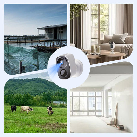 ⏰Wireless night vision camera – intelligent security around the clock!🏆Ultra-clear full color [ultra-long standby + permanent loop video recording]