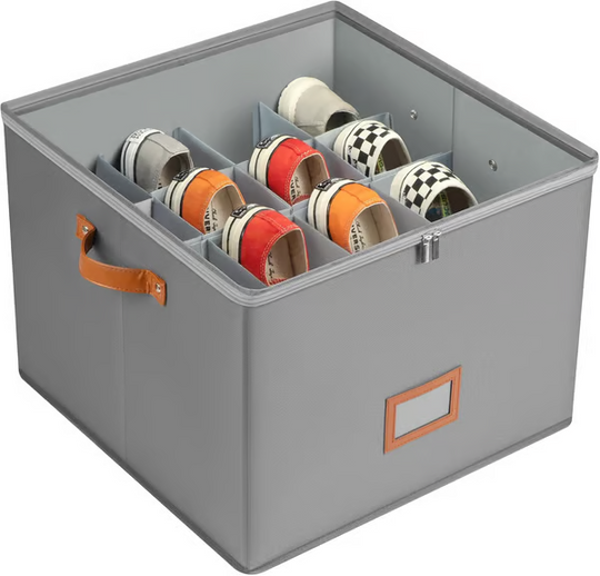 🏆LIMITED TIME 50% OFF! 🔥Fabric Shoe Organizer Storage Box – Foldable, Large Capacity, Dustproof & Breathable for Closet & Bedroom