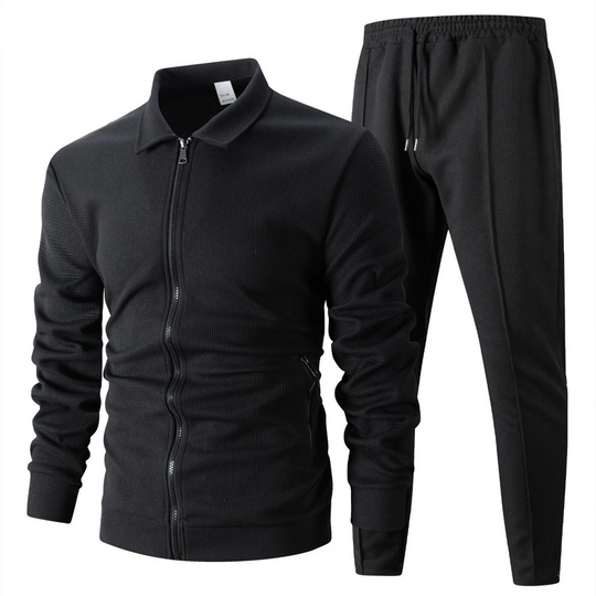 🔥Hot Sale Offer: 50% Off-Men’s Stylish Lapel Jacket & Jogger Pants 2-Piece Set