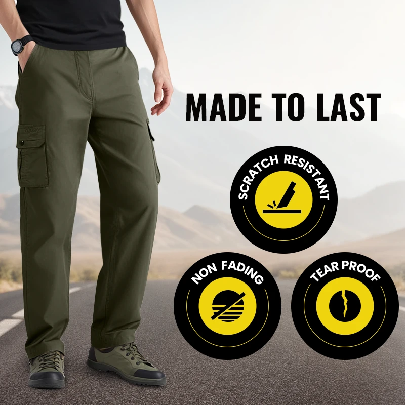 🔥👖 Men's Multi-Color Durable Pants🥾——Multi-pocket relaxed fit, designed for outdoor leisure and work
