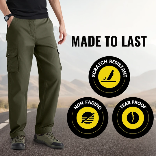 🔥👖 Men's Multi-Color Durable Pants🥾——Multi-pocket relaxed fit, designed for outdoor leisure and work