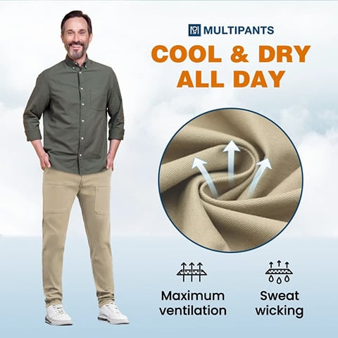 Hot Sale 50% OFF🏆MultiPants – High Stretch Multi-pocket Durable Cargo Pants