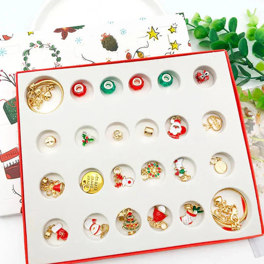 🎅Christmas Gift idea 50%OFF -🎁DIY Christmas Advent Calendar Bracelets Set