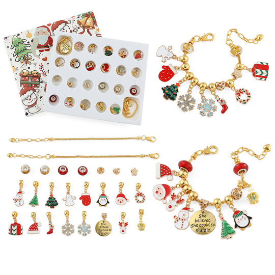 🎅Christmas Gift idea 50%OFF -🎁DIY Christmas Advent Calendar Bracelets Set