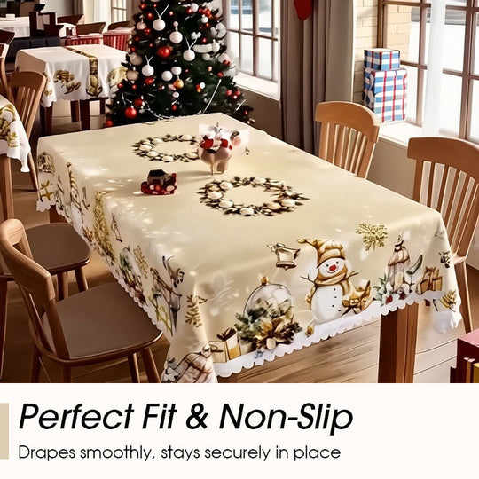 🦌Christmas Early Bird Special🎄Joyful Festive Classic Christmas Tablecloth