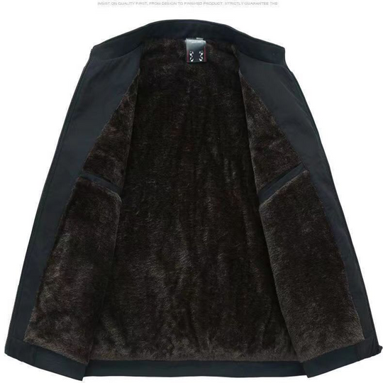 🔥 LAST DAY PROMOTION - 50%OFF 🧥 Men's Solid Color Zip Up Warm Jacket