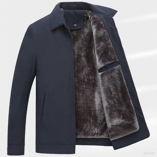 🔥 LAST DAY PROMOTION - 50%OFF 🧥 Men's Solid Color Zip Up Warm Jacket