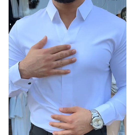 🔥2025 New Arrival Hot sale 50% OFF🔥Men's Casual Slim Fit Solid Color Shirt