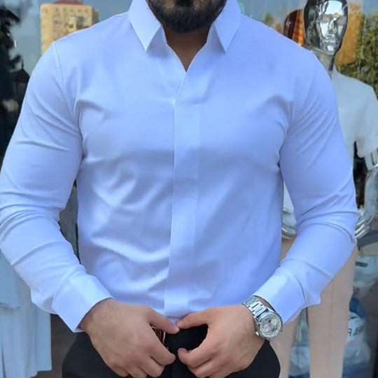 🔥2025 New Arrival Hot sale 50% OFF🔥Men's Casual Slim Fit Solid Color Shirt