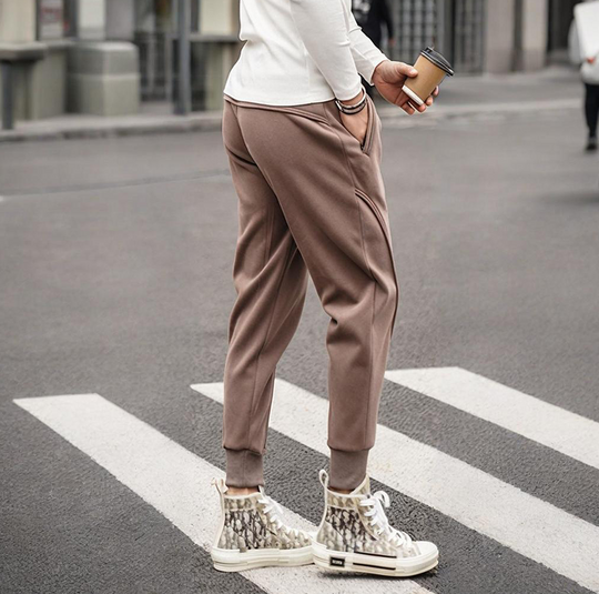 Men’s Sporty Loose Fit Pants With Drawstring
