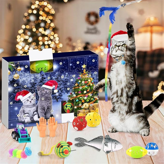 🎄🎁2025 Christmas Countdown Cat&Dog Toys Advent Calendar🐾🥳
