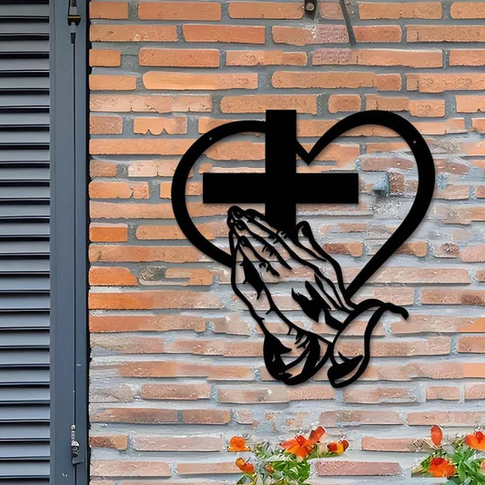 ⏳Limited-time 50% off⏰Elegant Christian Heart & Cross Wall Art
