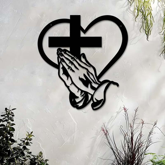 ⏳Limited-time 50% off⏰Elegant Christian Heart & Cross Wall Art