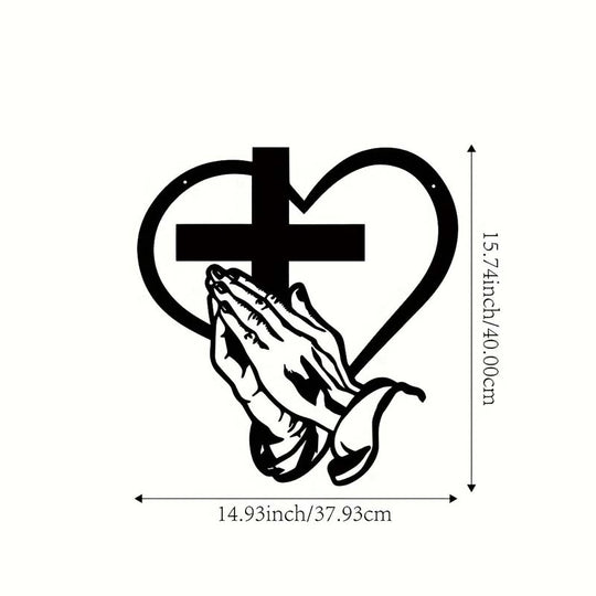 ⏳Limited-time 50% off⏰Elegant Christian Heart & Cross Wall Art