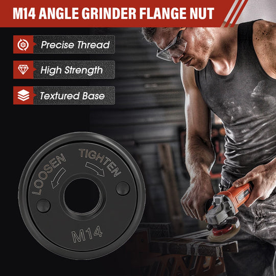 🎁Black Friday limited time sale!🎁M14 Self-locking Angle Grinder Flange Nut