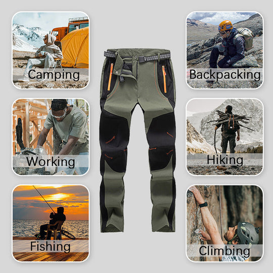 🌧️ Waterproof Protection, Warm Easy-Moving Fit | Outdoor Hiking Pants
