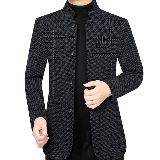 ❄️Winter Special Sale🔥Men's Velvet Warm Suit Jacket🧥