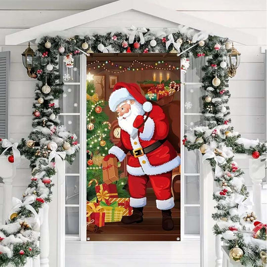🎊Christmas sale 50% Off🎊Santa Claus Door Frame Banner 🎅