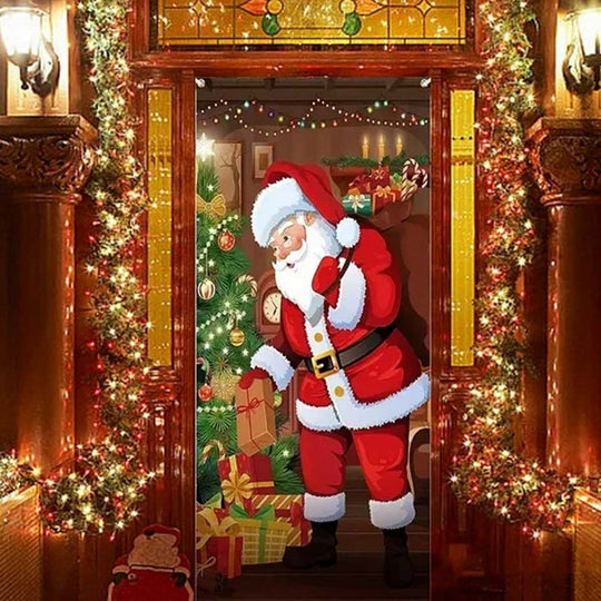 🎊Christmas sale 50% Off🎊Santa Claus Door Frame Banner 🎅