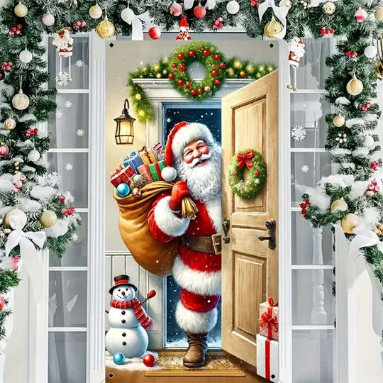 🎊Christmas sale 50% Off🎊Santa Claus Door Frame Banner 🎅