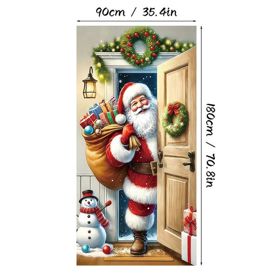 🎊Christmas sale 50% Off🎊Santa Claus Door Frame Banner 🎅