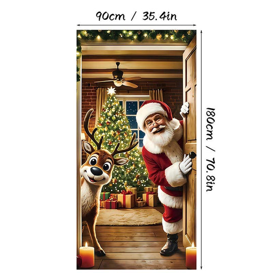 🎊Christmas sale 50% Off🎊Santa Claus Door Frame Banner 🎅