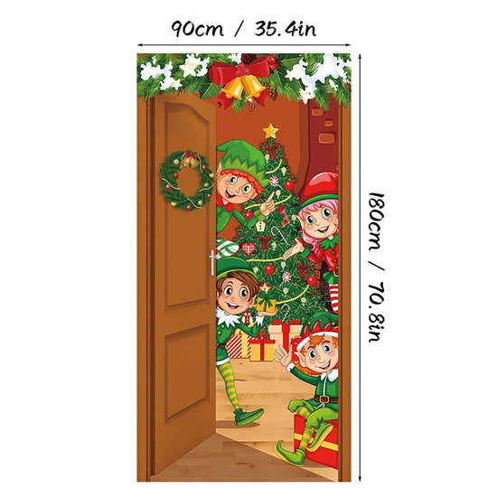 🎊Christmas sale 50% Off🎊Santa Claus Door Frame Banner 🎅