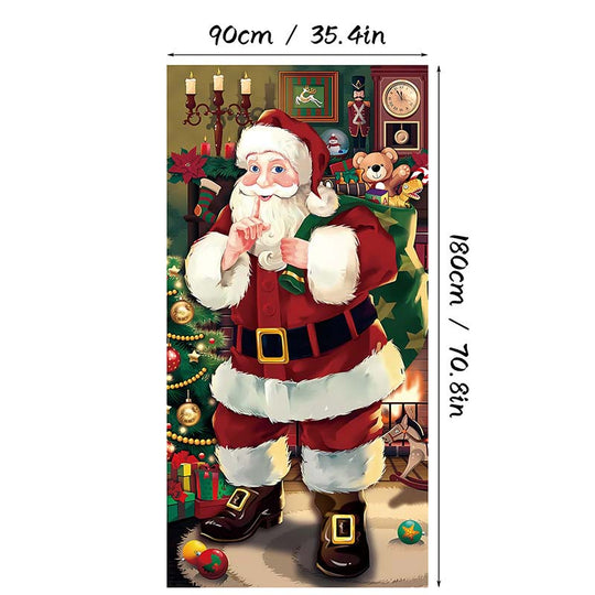 🎊Christmas sale 50% Off🎊Santa Claus Door Frame Banner 🎅