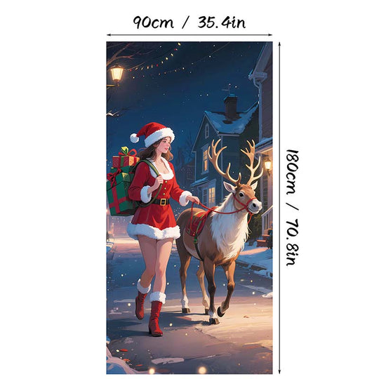 🎊Christmas sale 50% Off🎊Santa Claus Door Frame Banner 🎅