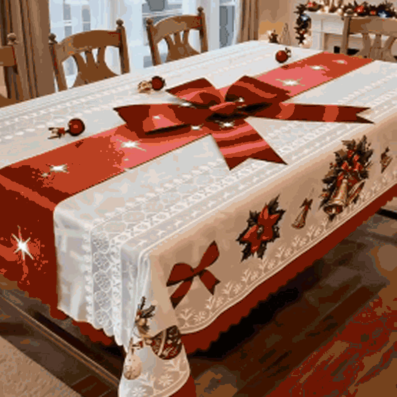 🎁Christmas Printed Tablecloth🌟Stylish Patterns + Premium Fabric, Ideal Gift for Home Decor Lovers!