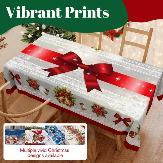 🎁Christmas Printed Tablecloth🌟Stylish Patterns + Premium Fabric, Ideal Gift for Home Decor Lovers!