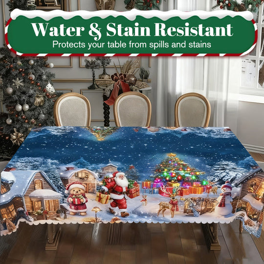 🎁Christmas Printed Tablecloth🌟Stylish Patterns + Premium Fabric, Ideal Gift for Home Decor Lovers!