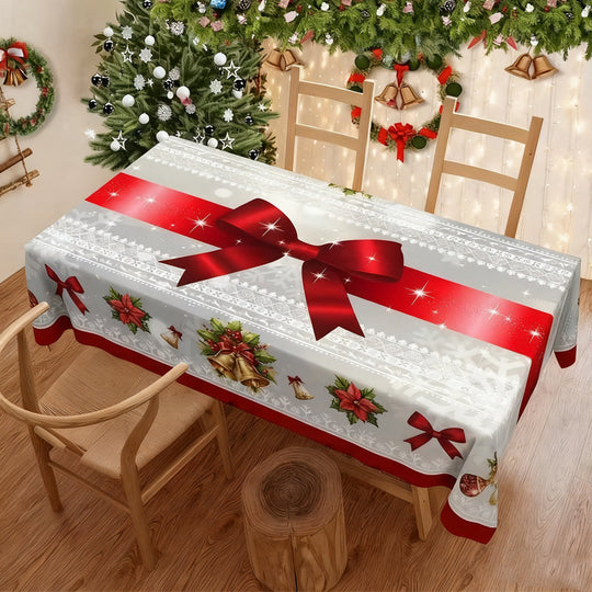 🎁Christmas Printed Tablecloth🌟Stylish Patterns + Premium Fabric, Ideal Gift for Home Decor Lovers!