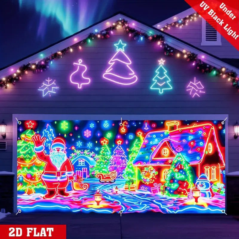 🎄Black Friday SALE 50% OFF!🔥Christmas Garage Door Cover Banner
