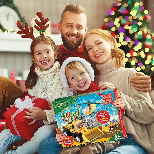 🎁Christmas Gift 40%OFF！！！🚗Kids Advent Calendar for Boys: Alloy Construction Engineering Vehicle Toy Sets